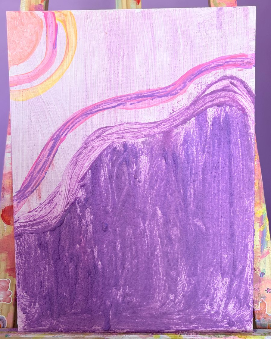 Purple abstract by Elsie